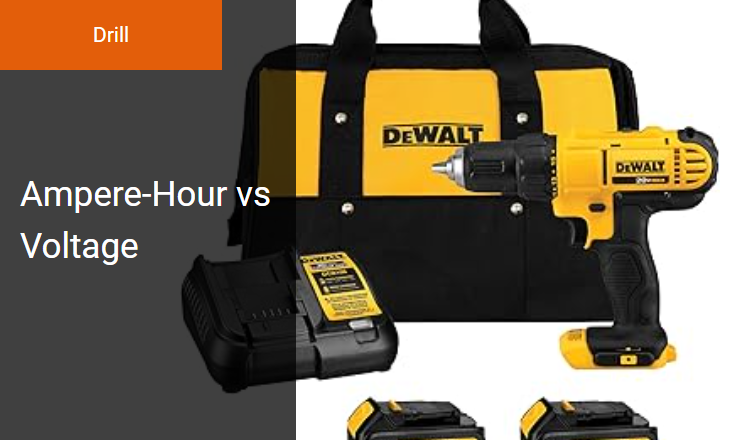 Ampere-Hour vs Voltage - Balancing Cordless Drill Battery Capacity and Motor Torque Image
