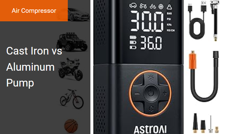 Cast Iron vs. Aluminum Pumps - Best Air Compressor for Maximum Duty Cycle Image