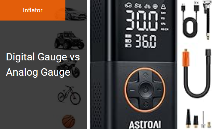 Digital vs. Analog Gauges - Ensuring Accurate PSI Calibration in Portable Tire Inflators Image