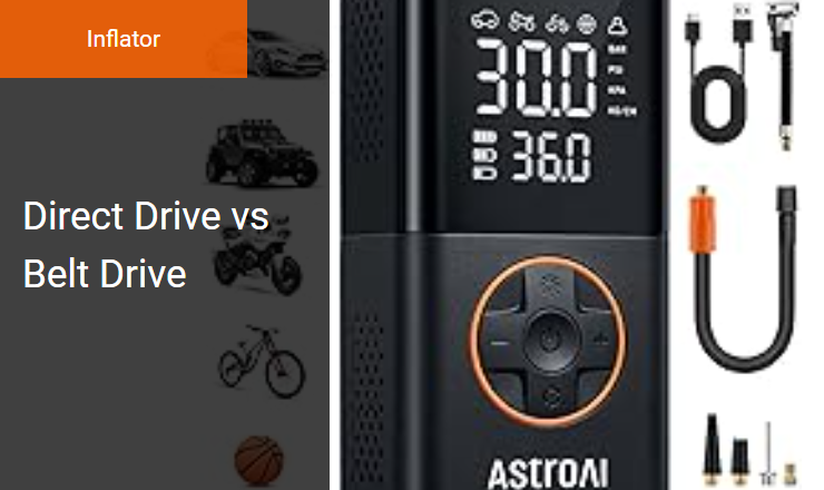 Direct Drive vs. Belt Drive - Optimal Air Compressor Inflator for Maximum CFM Output Image