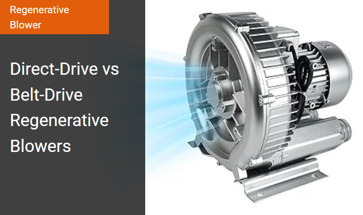 Direct-Drive vs. Belt-Drive - Ideal Regenerative Blower for Industrial Pneumatic Conveying Image