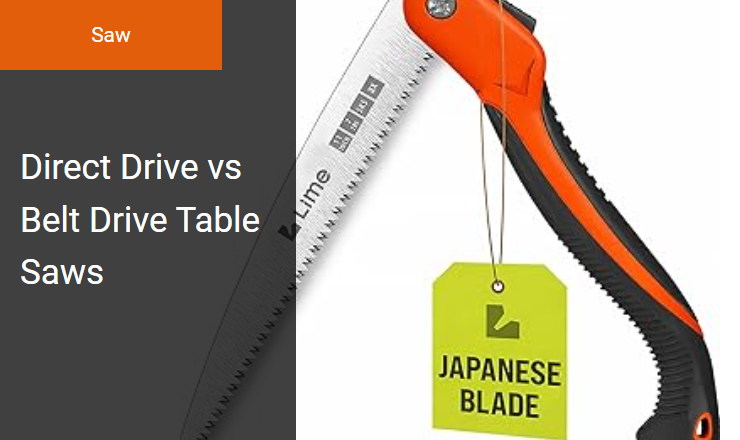 Direct Drive vs. Belt Drive - Best Table Saw Motor Drive System Image