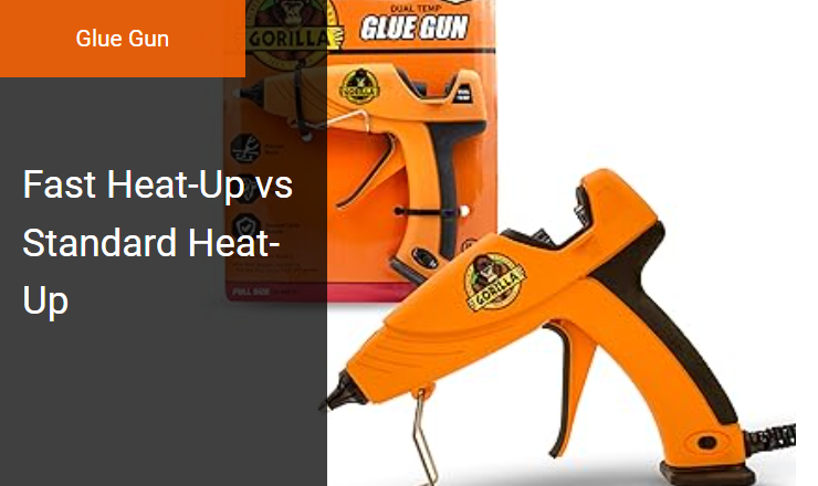 Fast Heat-Up vs. Standard Heat-Up - Best Hot Melt Glue Gun for Efficient Adhesive Extrusion Image