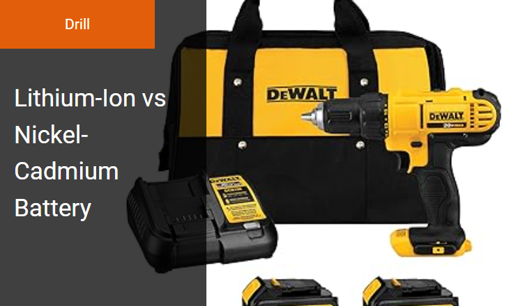 Lithium-Ion vs. Nickel-Cadmium - Optimizing Cordless Drill Performance Through Battery Chemistry Image