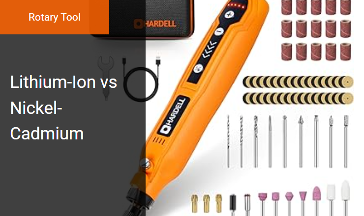 Lithium-Ion vs Nickel-Cadmium - Optimal Battery Chemistry for High-RPM Cordless Rotary Tool Performance Image
