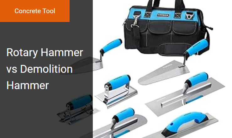 Rotary Hammer vs Demolition Hammer - Best Concrete Tool for Rotary Drilling and Pneumatic Chiseling Image