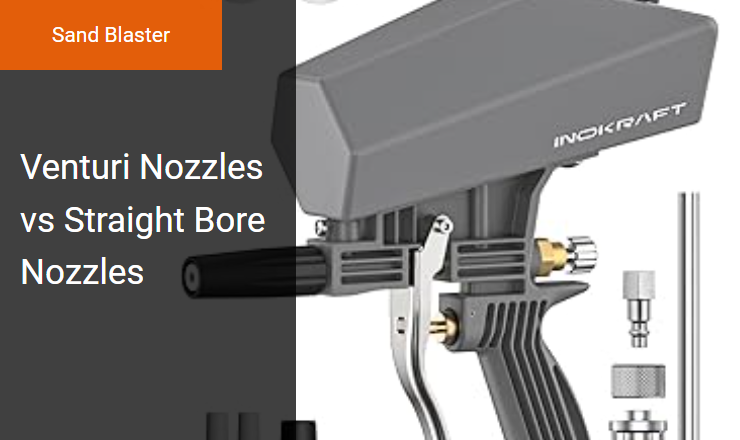 Venturi Nozzles vs. Straight Bore Nozzles - Maximizing Sand Blaster Velocity in Abrasive Blasting Image